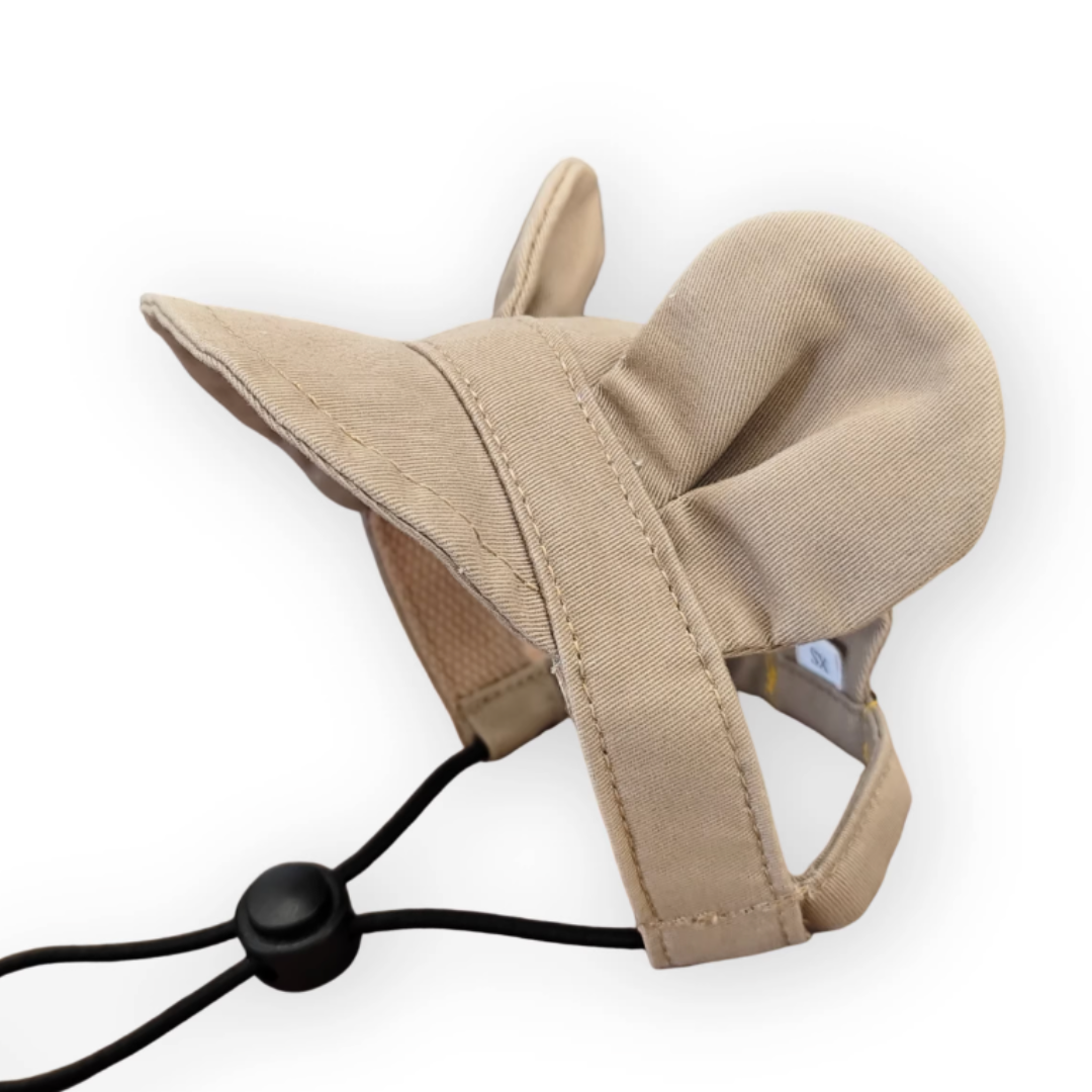 Pet adjustable ear-exposing sun hat