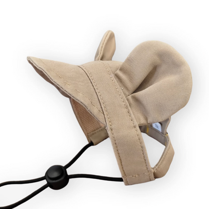 Pet adjustable ear-exposing sun hat