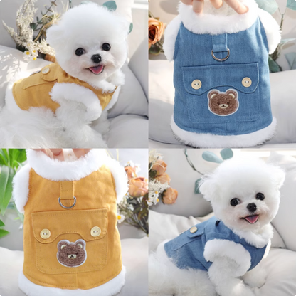 Winter Teddy Bear Coat for Small Dogs (Latchable)