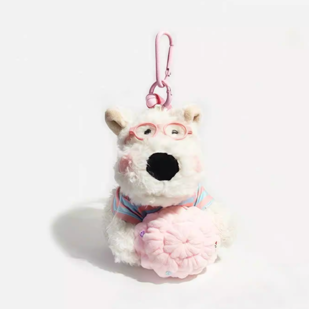 West Highland Backpack Keychain Plush Toy