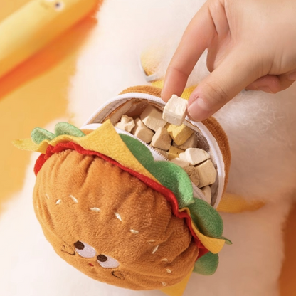 Hamburger and Fries-Shaped Leash (Creative Backpack)