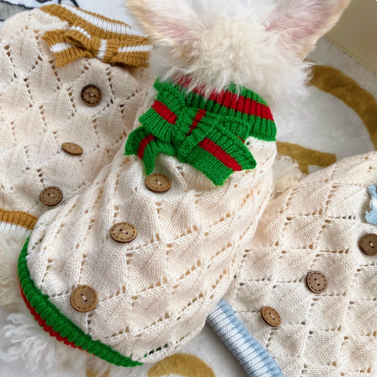 Academic-Style Pets Knit Sweaters