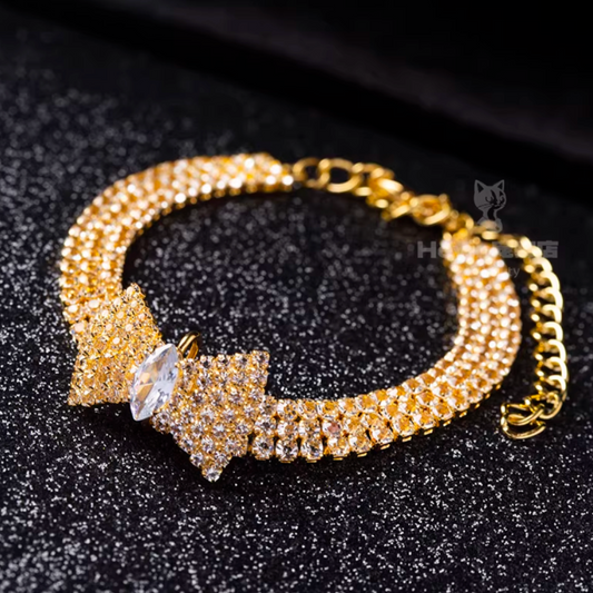 Pet Crystal Zircon Butterfly Necklace
