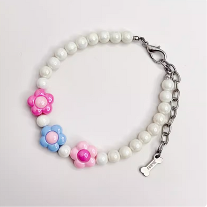 Pink Bow Pet Necklace｜Small Dogs & Cats