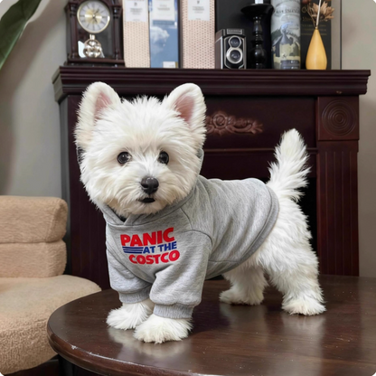 Preppy style fleece-lined sweatshirt