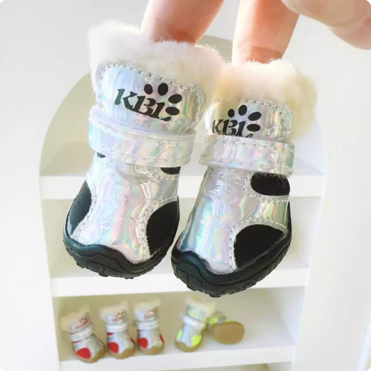 Winter Anti-Slip Dog Boots with Stylish Design