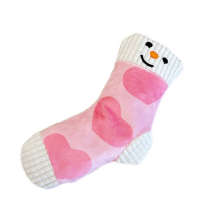 Cute Plush Sock-Shaped Treat Dispenser Toy