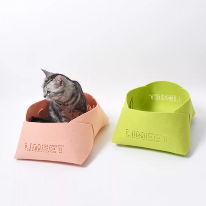 Year-Round Wool Felt Cat & Dog Bed