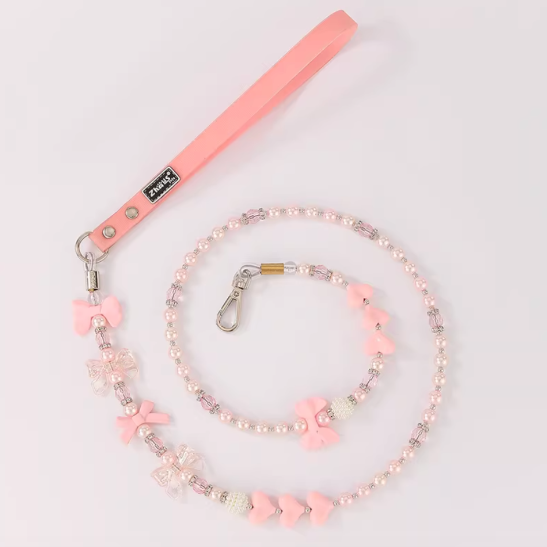Pearl element cat and dog leash