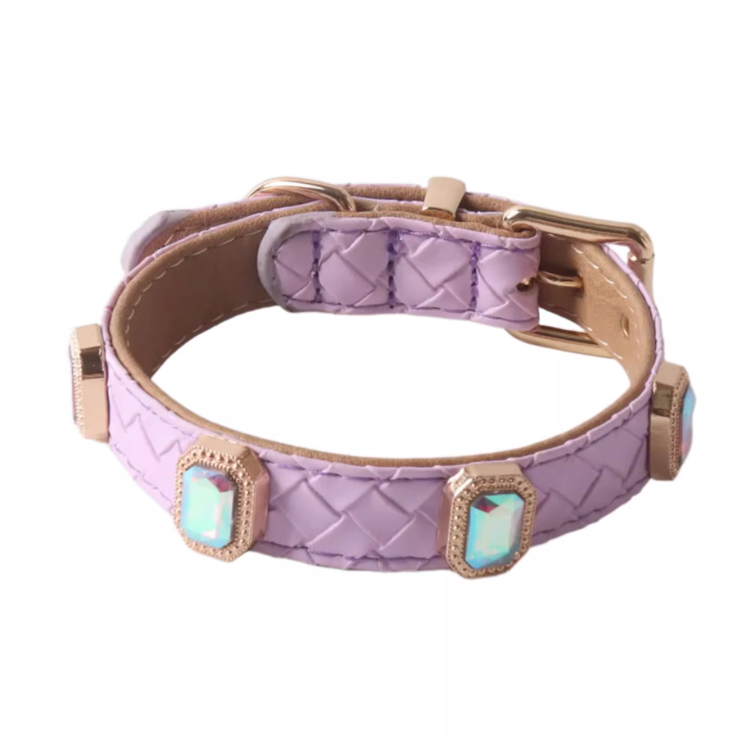 Retro-Style Braided Texture Pet Collar