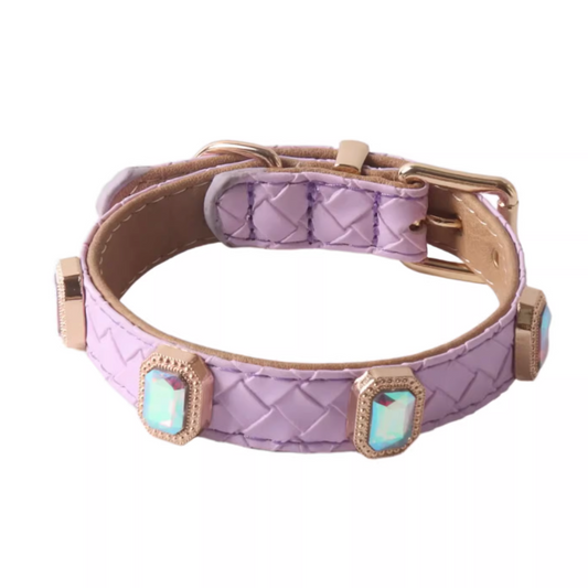 Retro-Style Braided Texture Pet Collar