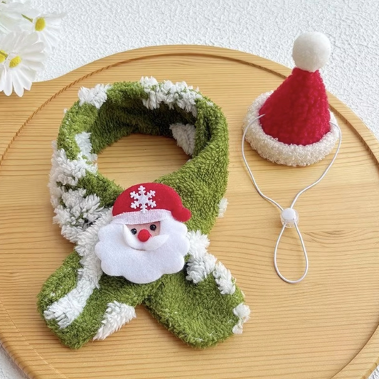 Christmas Bunny Scarf & Hat Set