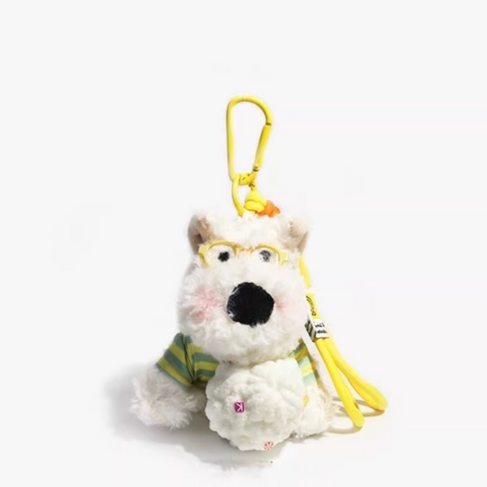 West Highland Backpack Keychain Plush Toy