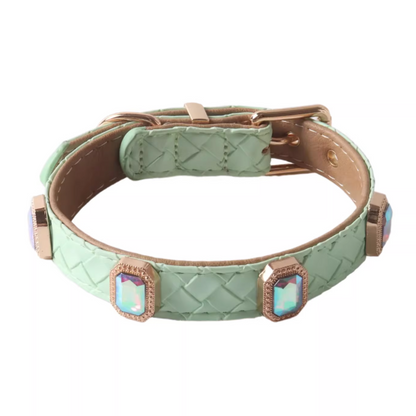 Retro-Style Braided Texture Pet Collar