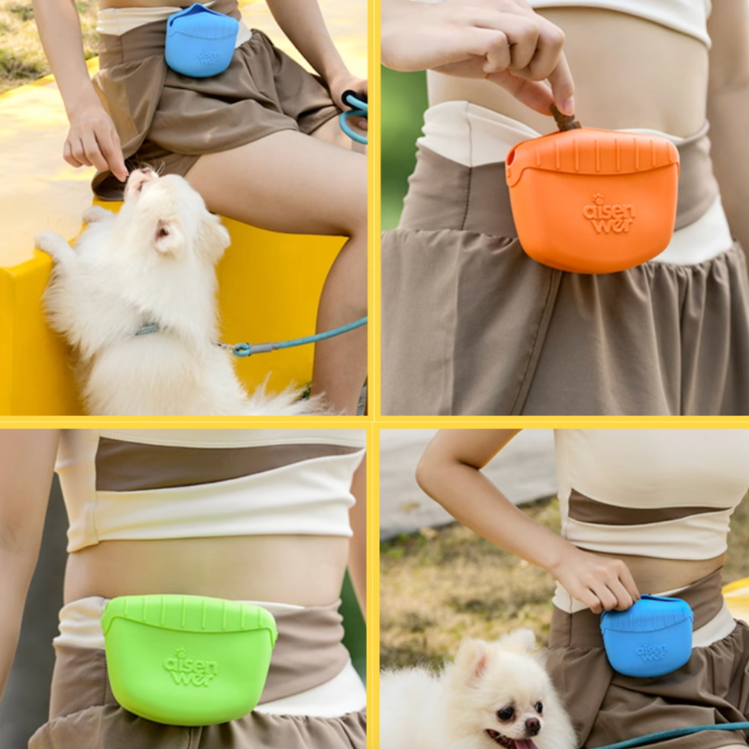 Blue, Red, Yellow, Orange, Green｜Pet Treat Pouch & Waist Bag