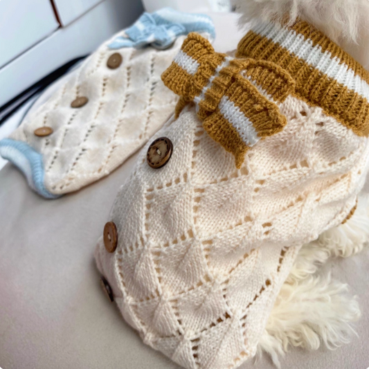 Academic-Style Pets Knit Sweaters