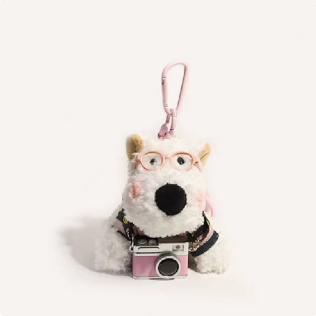 West Highland Backpack Keychain Plush Toy