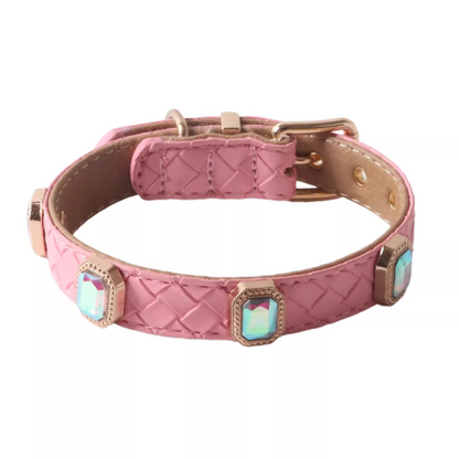 Retro-Style Braided Texture Pet Collar