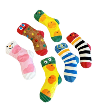 Cute Plush Sock-Shaped Treat Dispenser Toy