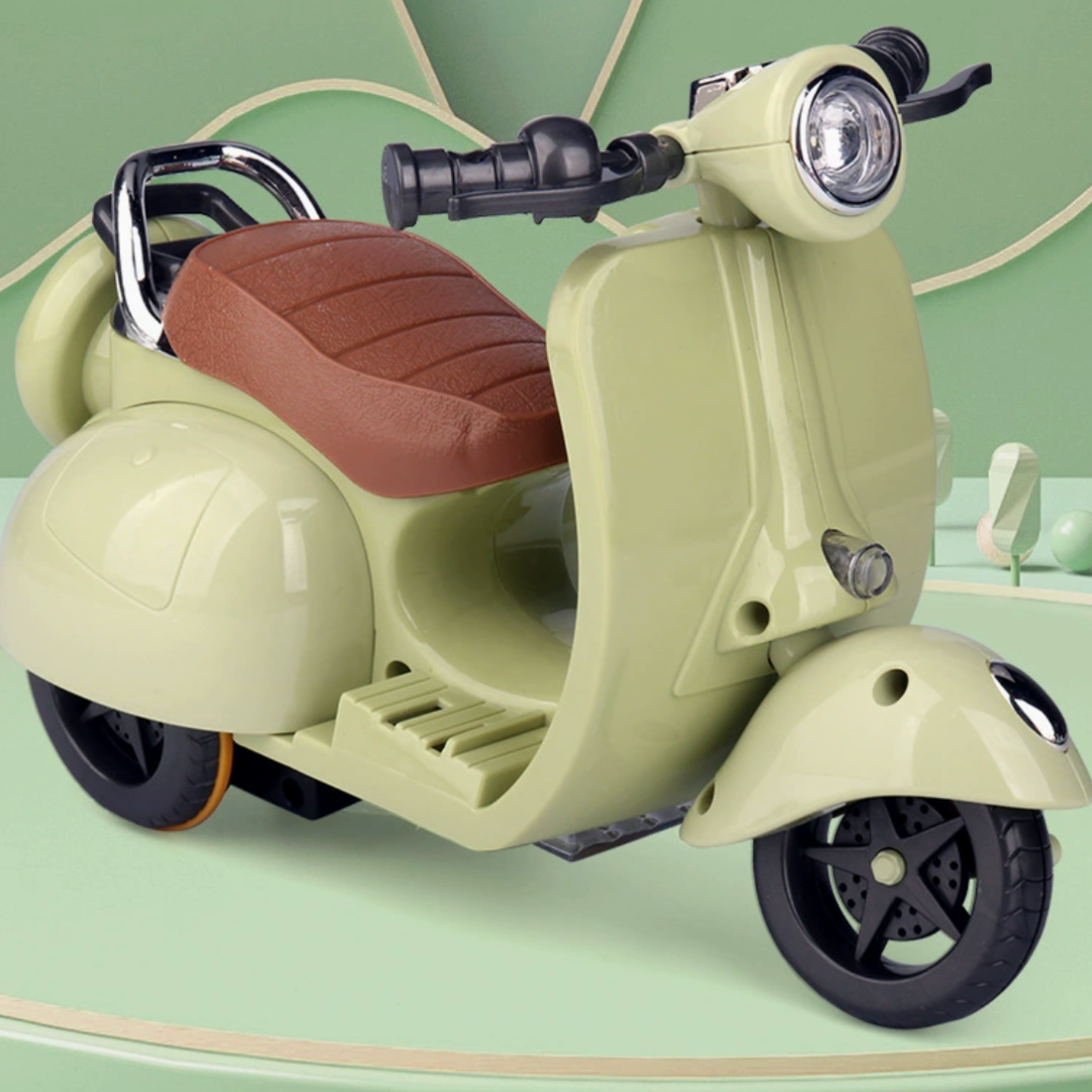 Parrot｜labubu Mini Motorcycle Interactive Educational Toy