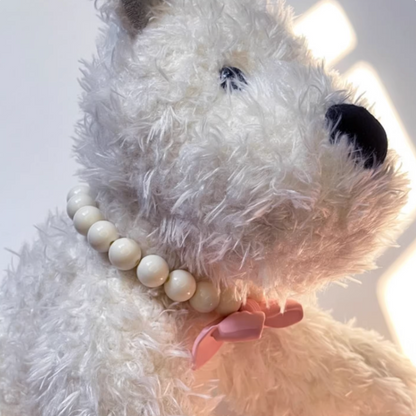 Pink Bow Pet Necklace｜Small Dogs & Cats