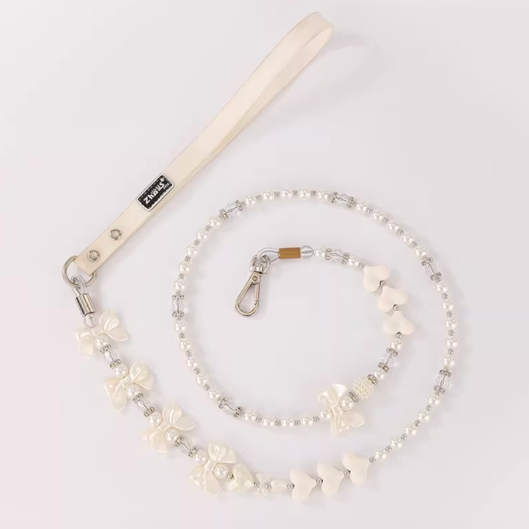 Pearl element cat and dog leash