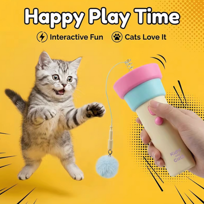 Electric cat toy (with automatic retractable launcher)