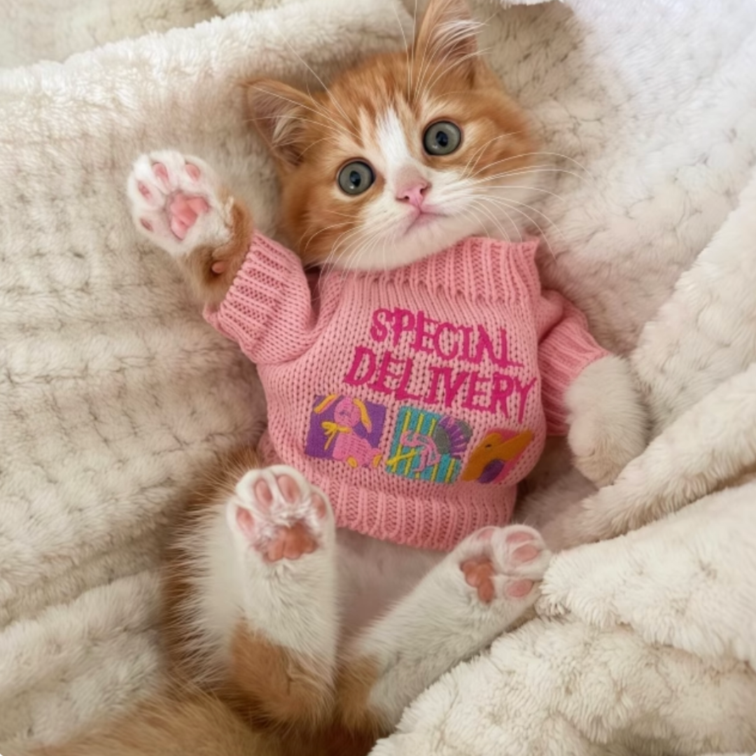 Puppy&Kitten Barbie Pink Sweater
