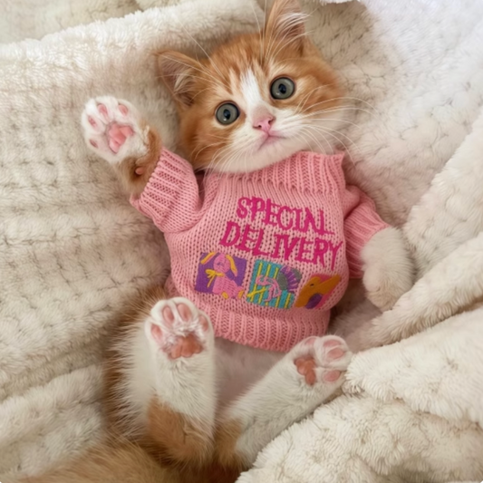 Puppy&Kitten Barbie Pink Sweater