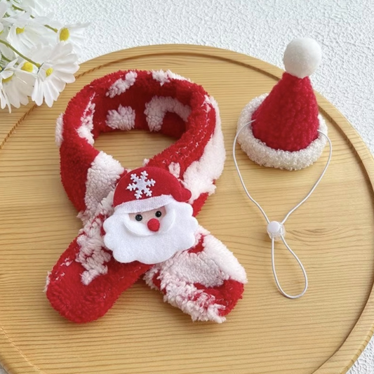 Christmas Bunny Scarf & Hat Set